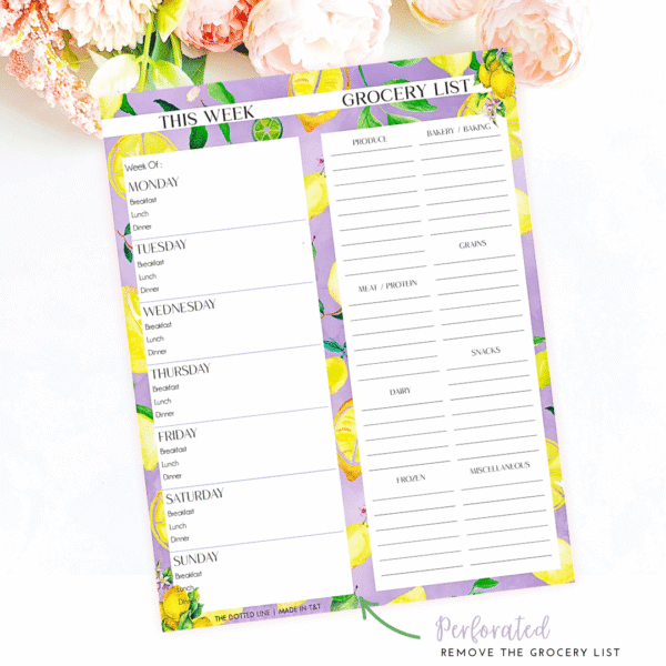 meal planner pad