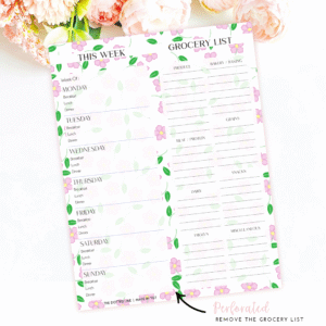 meal planner pad